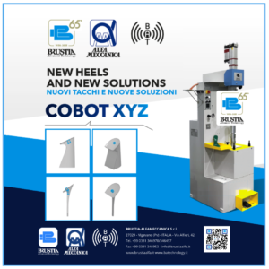 Read more about the article COBOT XYZ is the new system for fixing new generation heels; it derives from the FT 3001 model and is used for heels with metal bushing.